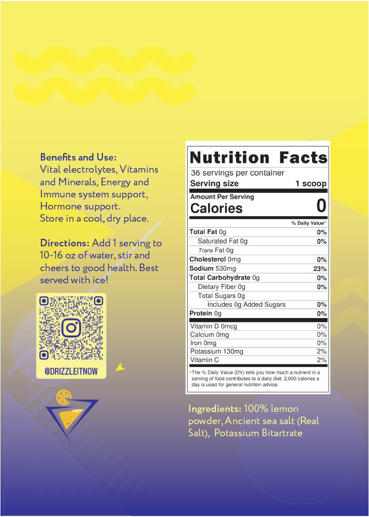 Drizzle It Lemon Flavor